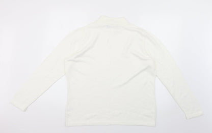 towels edgar jacobs Womens White   Pullover Jumper Size 16