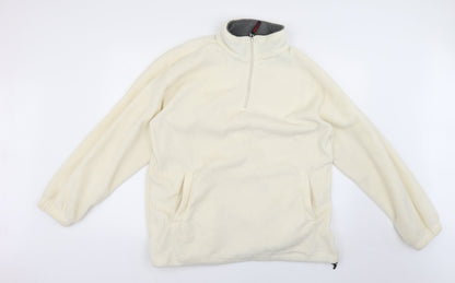 hardwear Mens Beige   Full Zip Jumper Size M