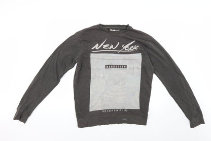 Twisted Soul Mens Brown   Pullover Jumper Size M