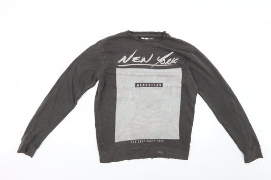 Twisted Soul Mens Brown   Pullover Jumper Size M