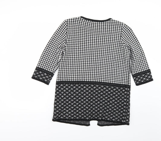 F&F Womens Multicoloured Geometric  Cardigan Jumper Size 10