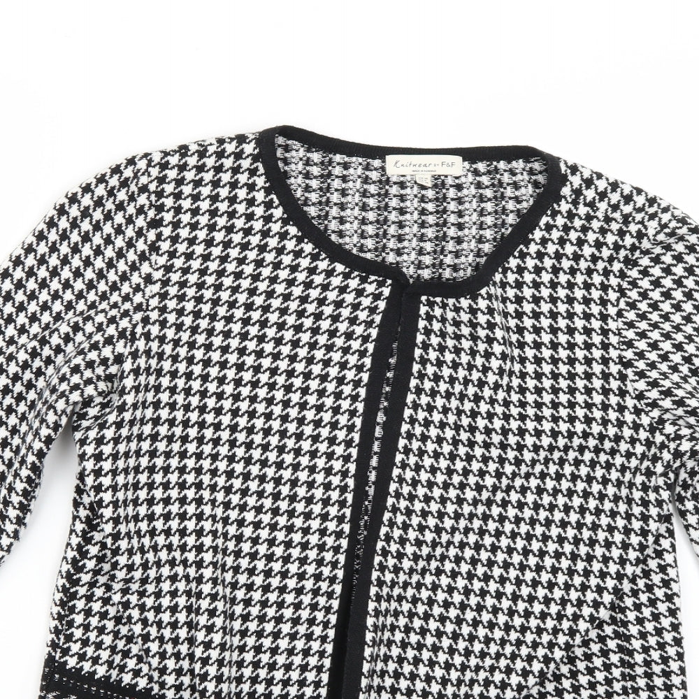 F&F Womens Multicoloured Geometric  Cardigan Jumper Size 10