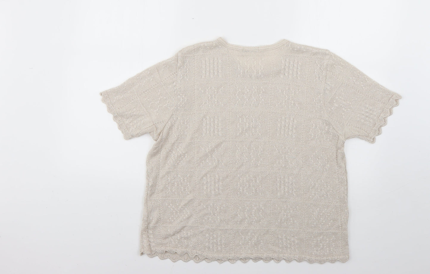 Womens UK Size 20 berketex Beige Pullover Jumper