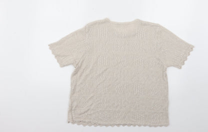 Womens UK Size 20 berketex Beige Pullover Jumper