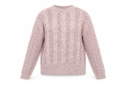 Front view of paaya women’s pink jumper, size M
