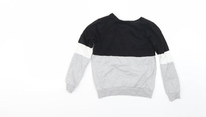Back view of friends boys’ multicoloured jumper, size 9-10, years
