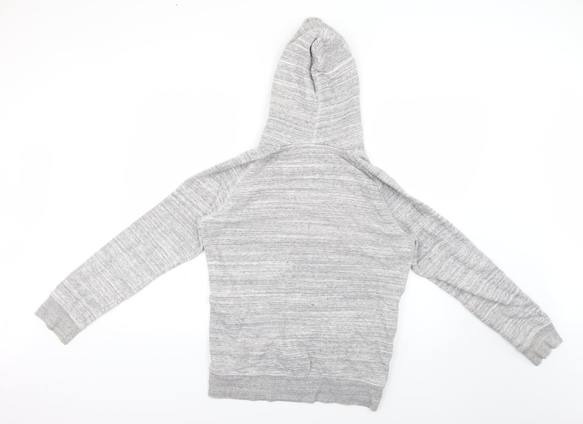 Back view of Stanley men’s grey pullover hoodie, size S