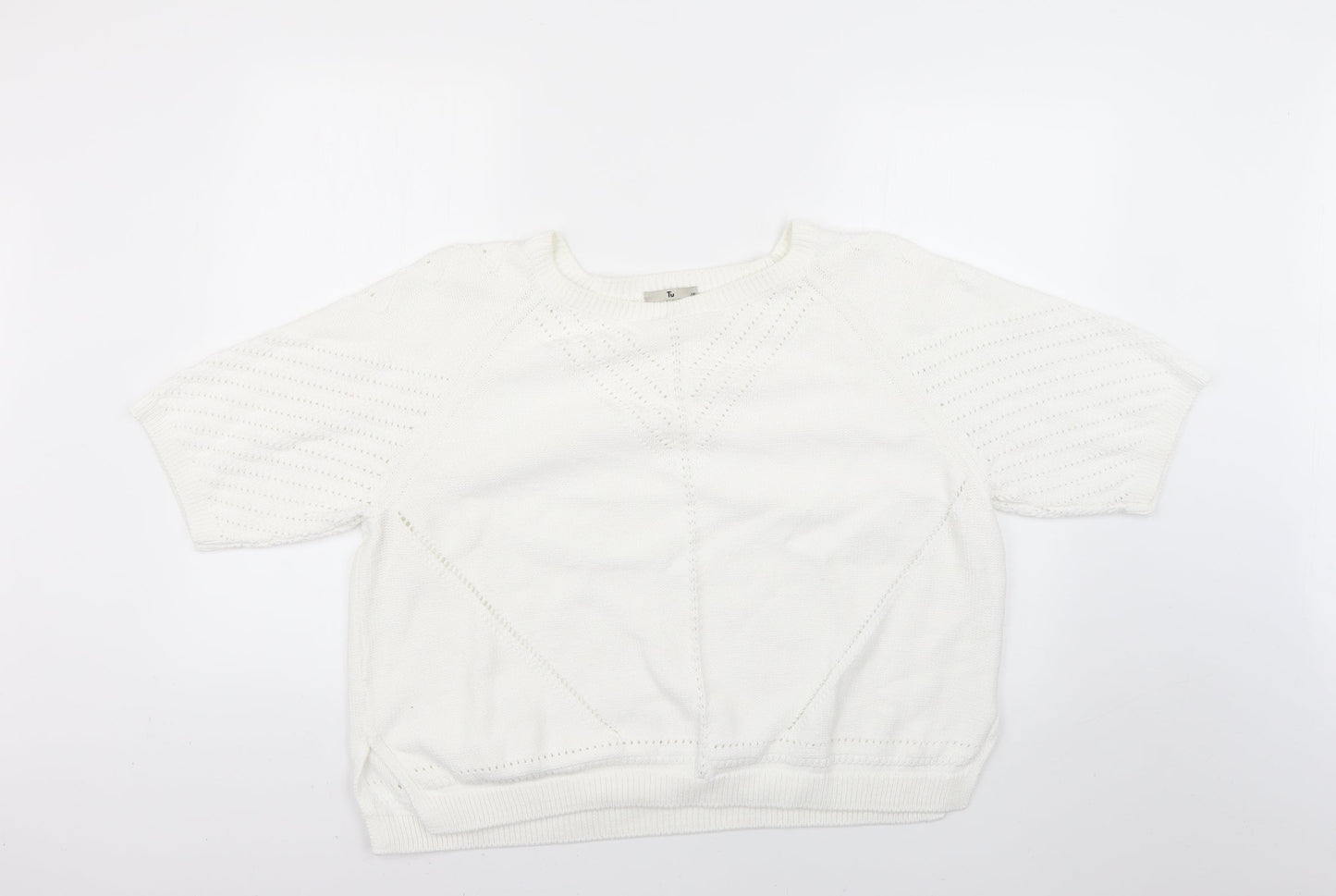 TU Womens White   Pullover Jumper Size 16