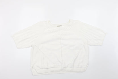 TU Womens White   Pullover Jumper Size 16