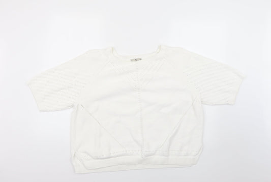 TU Womens White   Pullover Jumper Size 16