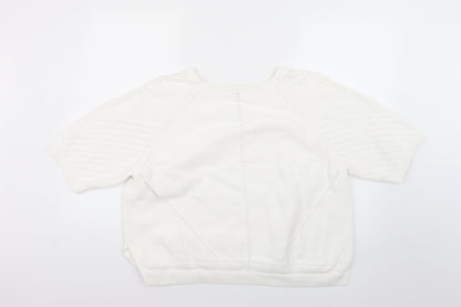 TU Womens White   Pullover Jumper Size 16
