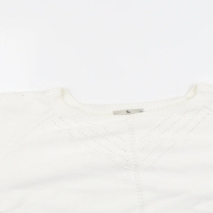 TU Womens White   Pullover Jumper Size 16