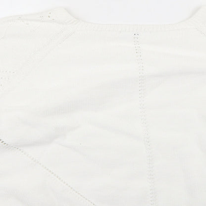 TU Womens White   Pullover Jumper Size 16