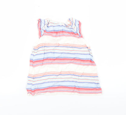 H&M Girls Multicoloured Striped  Fit & Flare  Size 2-3 Years