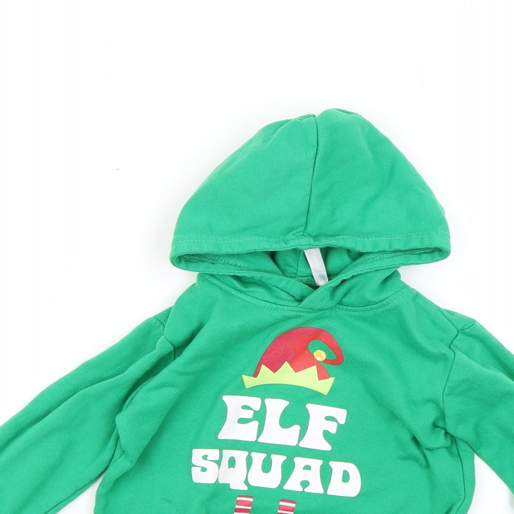 pep&co Boys Green Geometric  Pullover Hoodie Size 5-6 Years