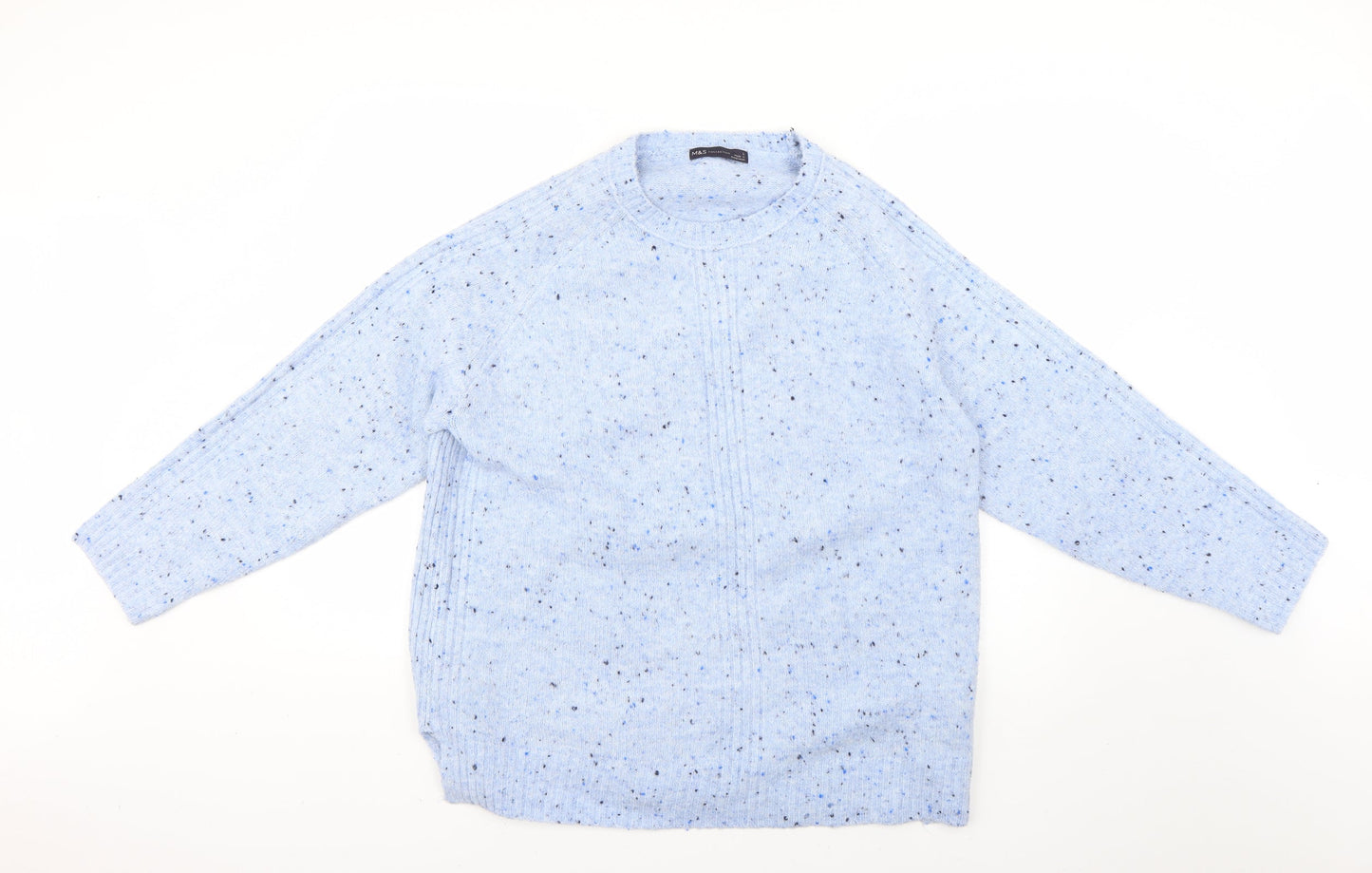Womens UK Size L Marks and Spencer Blue Pullover Jumper