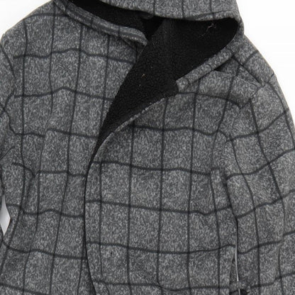 George Mens Grey Check   Robe Size S