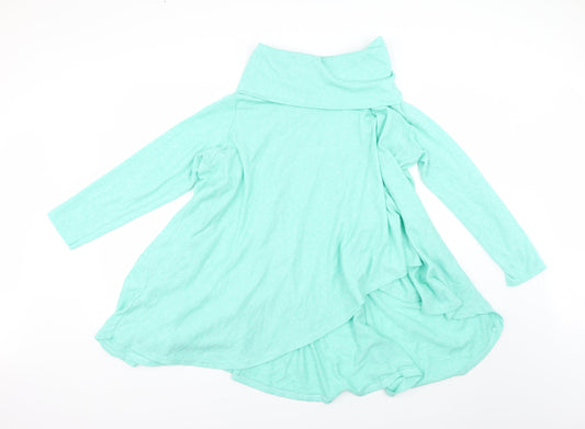 Womens UK Size 12 Preworn Green Pullover Jumper