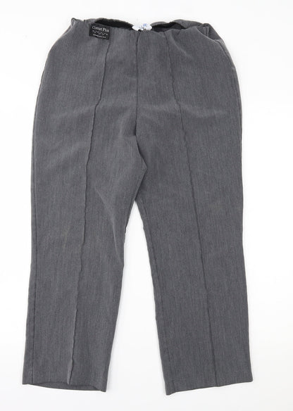 Classic Womens Grey   Trousers  Size 12 L25 in