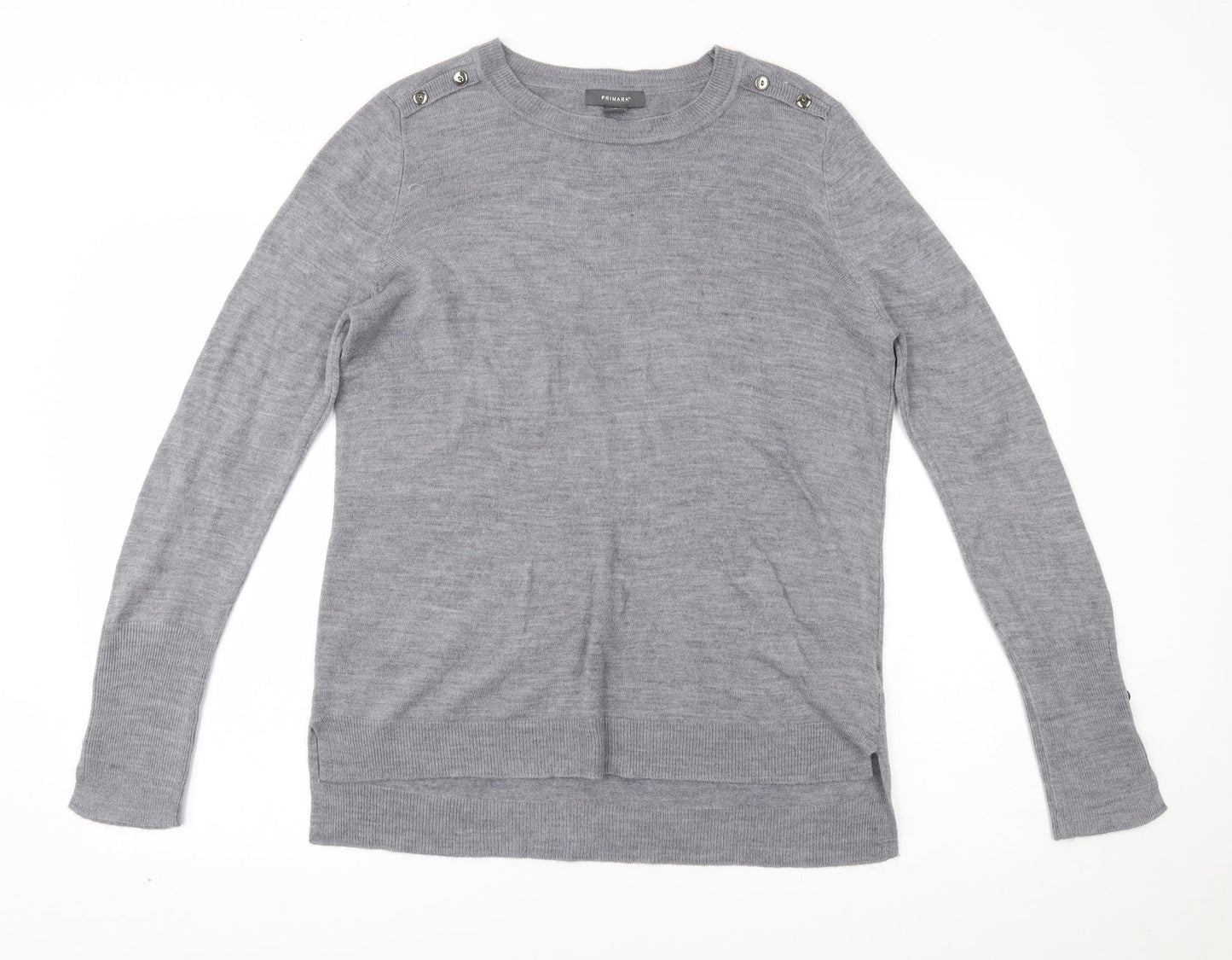 Primark Womens Grey   Pullover Jumper Size M
