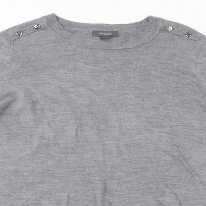 Primark Womens Grey   Pullover Jumper Size M