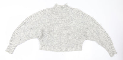 Womens UK Size M New Look Grey Pullover Jumper