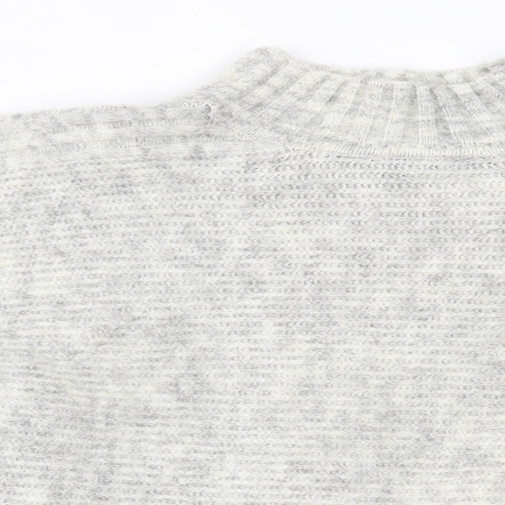 Womens UK Size M New Look Grey Pullover Jumper