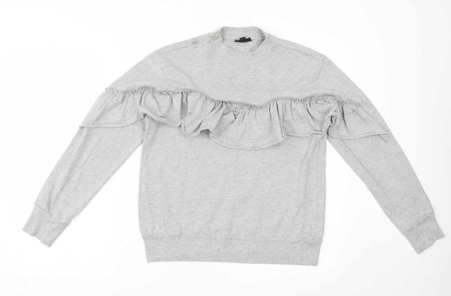 Womens UK Size 10 Topshop Grey Pullover Jumper