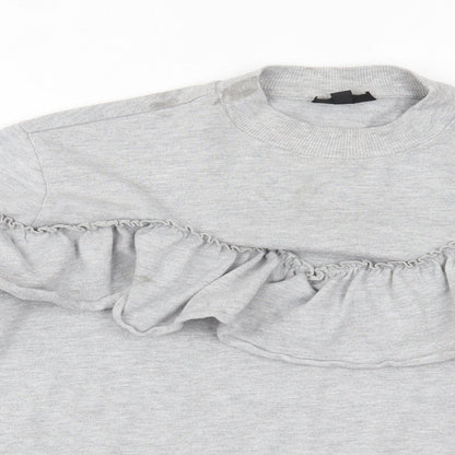 Womens UK Size 10 Topshop Grey Pullover Jumper