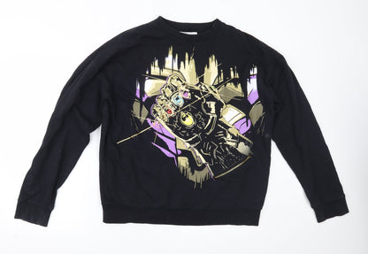 Womens UK Size M Disney Black Pullover Sweatshirt