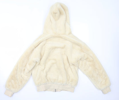Topshop Womens Beige   Overcoat Coat Size XS