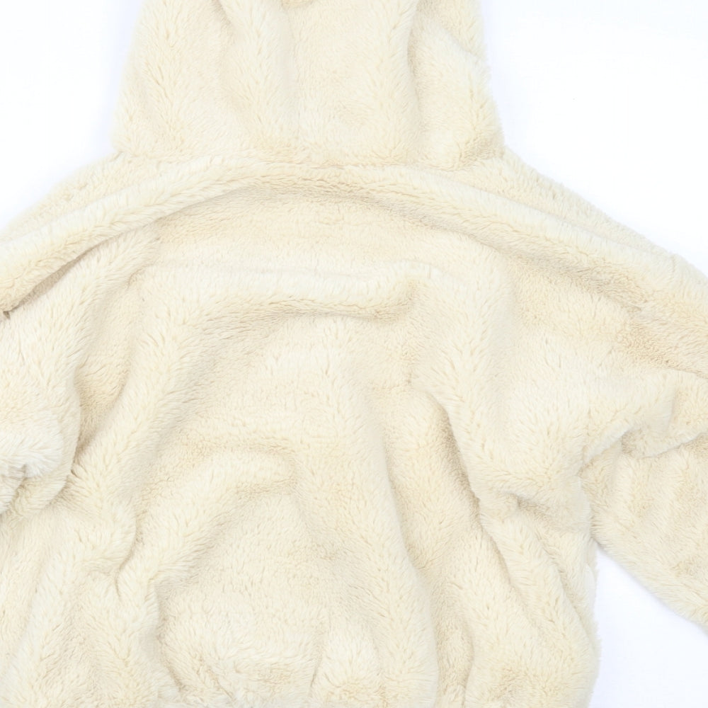 Topshop Womens Beige   Overcoat Coat Size XS