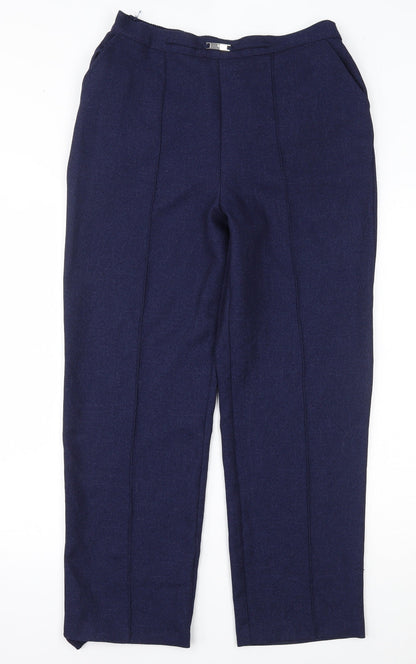 Womens UK Size 12 Matalan Regular Fit  Blue Trousers