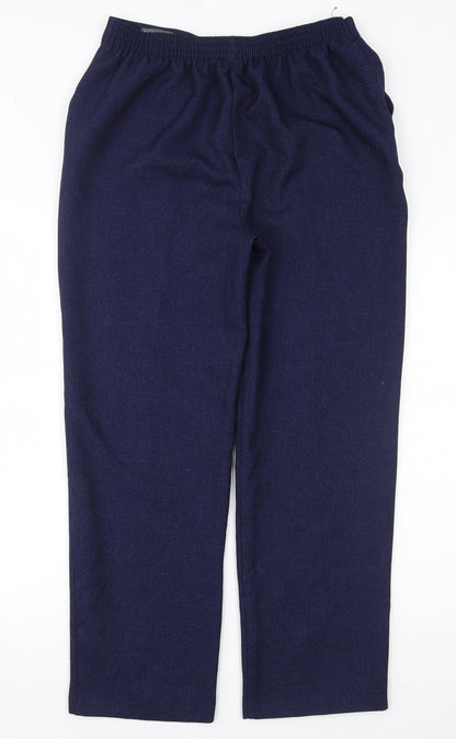 Womens UK Size 12 Matalan Regular Fit  Blue Trousers