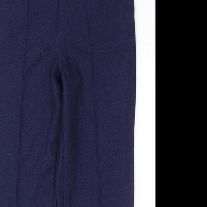 Womens UK Size 12 Matalan Regular Fit  Blue Trousers