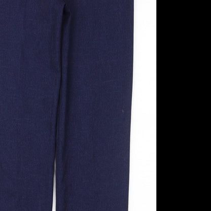 Womens UK Size 12 Matalan Regular Fit  Blue Trousers