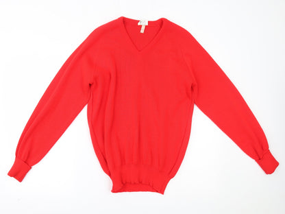 Womens UK Size 40 Preworn Red Pullover Jumper