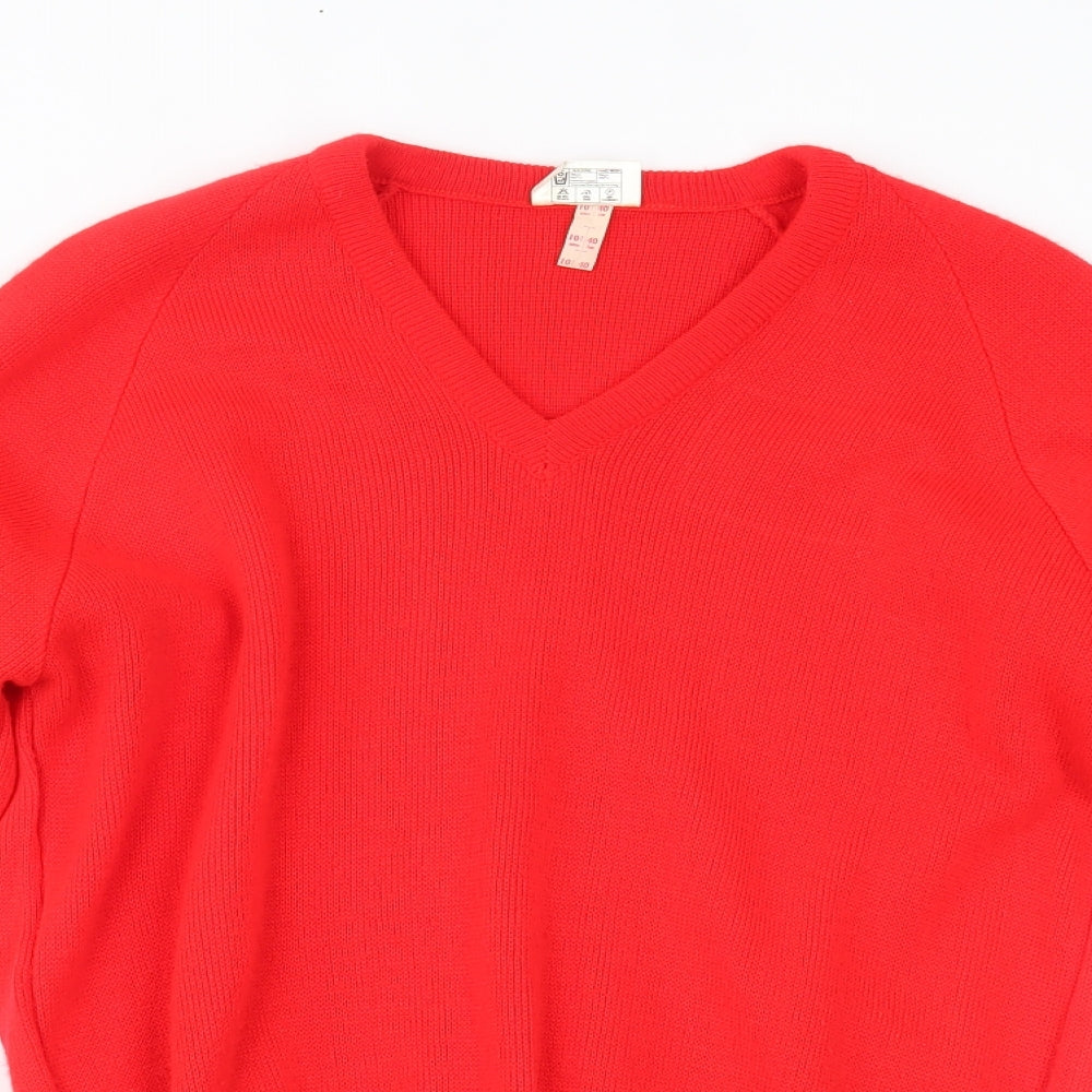 Womens UK Size 40 Preworn Red Pullover Jumper