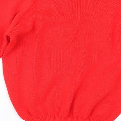 Womens UK Size 40 Preworn Red Pullover Jumper