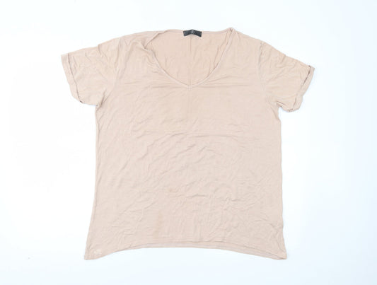 Womens UK Size 10 Missguided Pink Basic T-Shirt