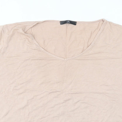 Womens UK Size 10 Missguided Pink Basic T-Shirt