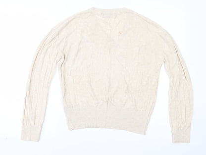Womens UK Size M Marks and Spencer Beige Basic Blouse