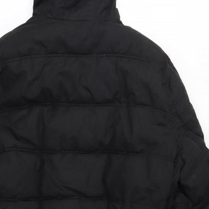 F&F Mens Black   Overcoat Coat Size 3XL