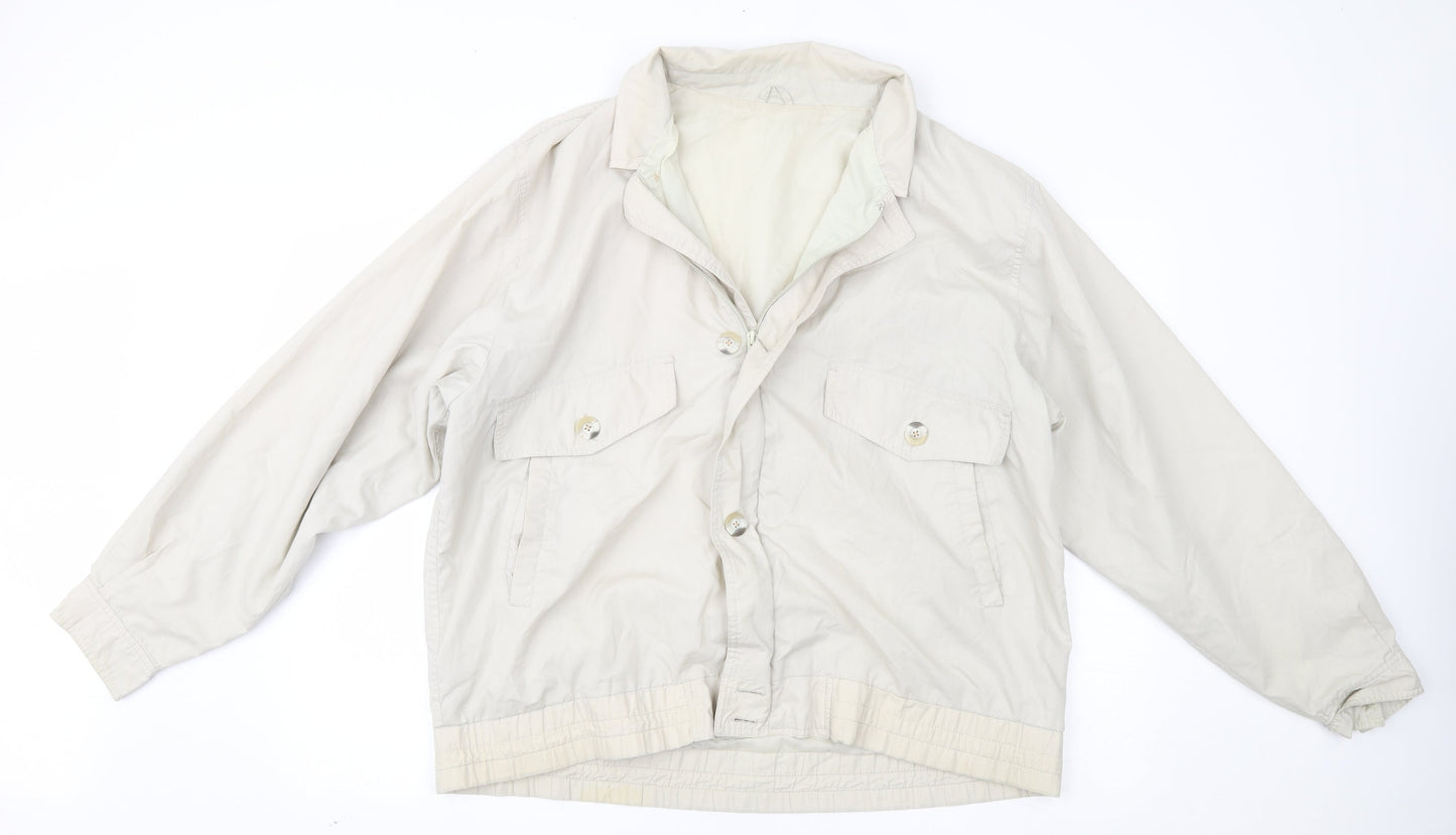 Mens UK Size XL Classic Menswear White Overcoat