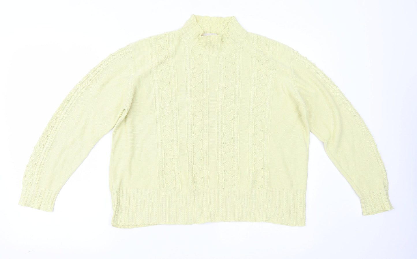 Womens UK Size L Country Casuals Yellow Basic Blouse