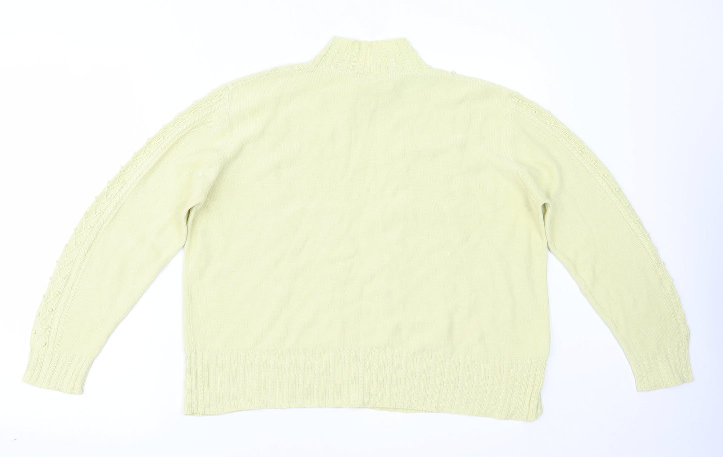 Womens UK Size L Country Casuals Yellow Basic Blouse