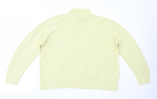 Womens UK Size L Country Casuals Yellow Basic Blouse