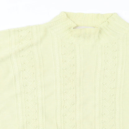 Womens UK Size L Country Casuals Yellow Basic Blouse