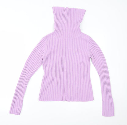 Womens UK Size 12 Miss Selfridge Purple Basic Blouse