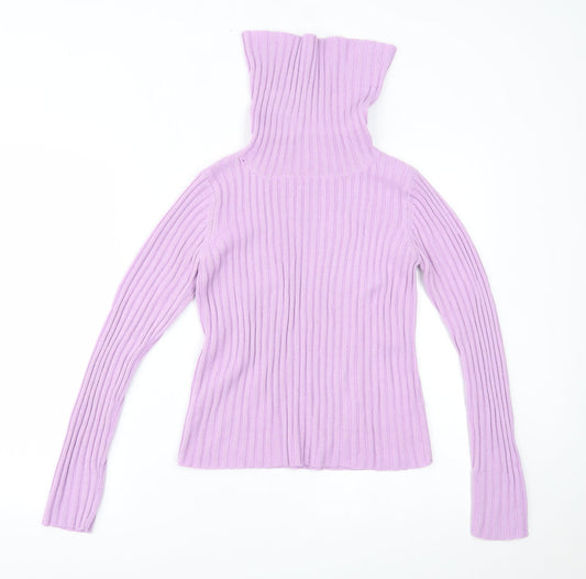 Womens UK Size 12 Miss Selfridge Purple Basic Blouse